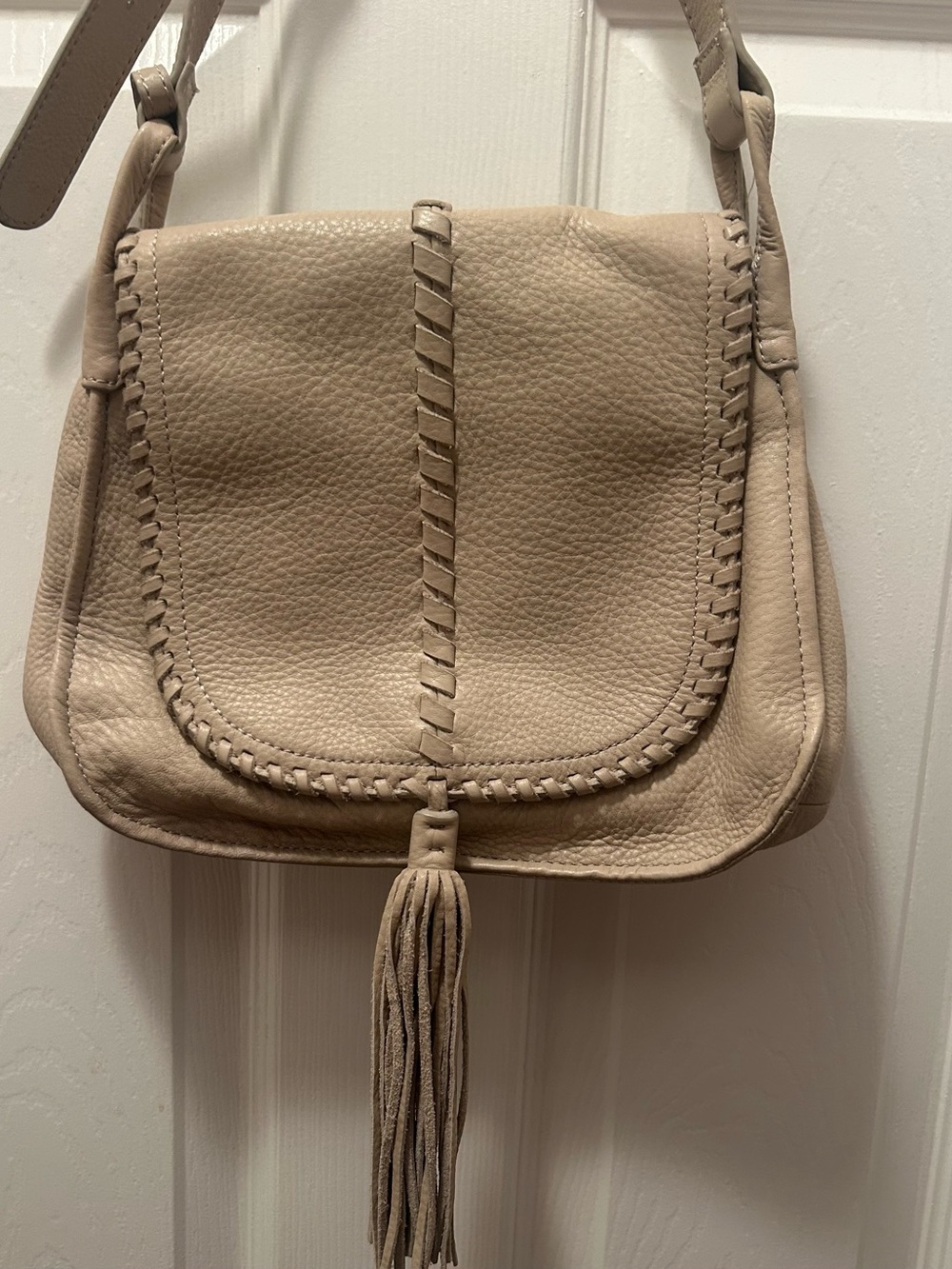 Hobo International Brio Leather Crossbody Bag With Whip Stitching